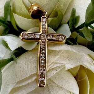 10k solid gold cross